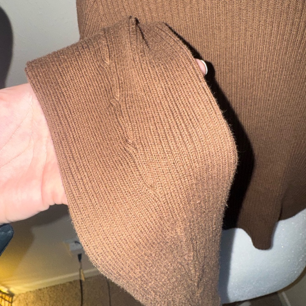 Brandy Melville Chocolate Button-Up Cardigan - Picture 5 of 6